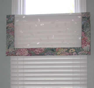 sheer valance with banding