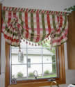 Pleated butterfly valance